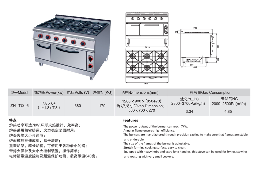 六頭燃氣煲仔爐連電煸爐1.jpg